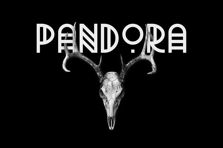 奇怪的字体Pandora Typeface #246054