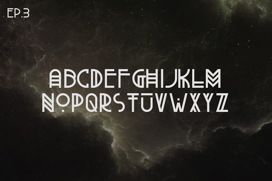 奇怪的字体Pandora Typeface #246054