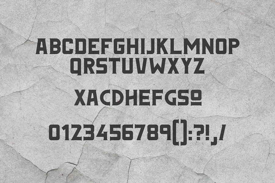 复古字体Fenrir Typeface #288422