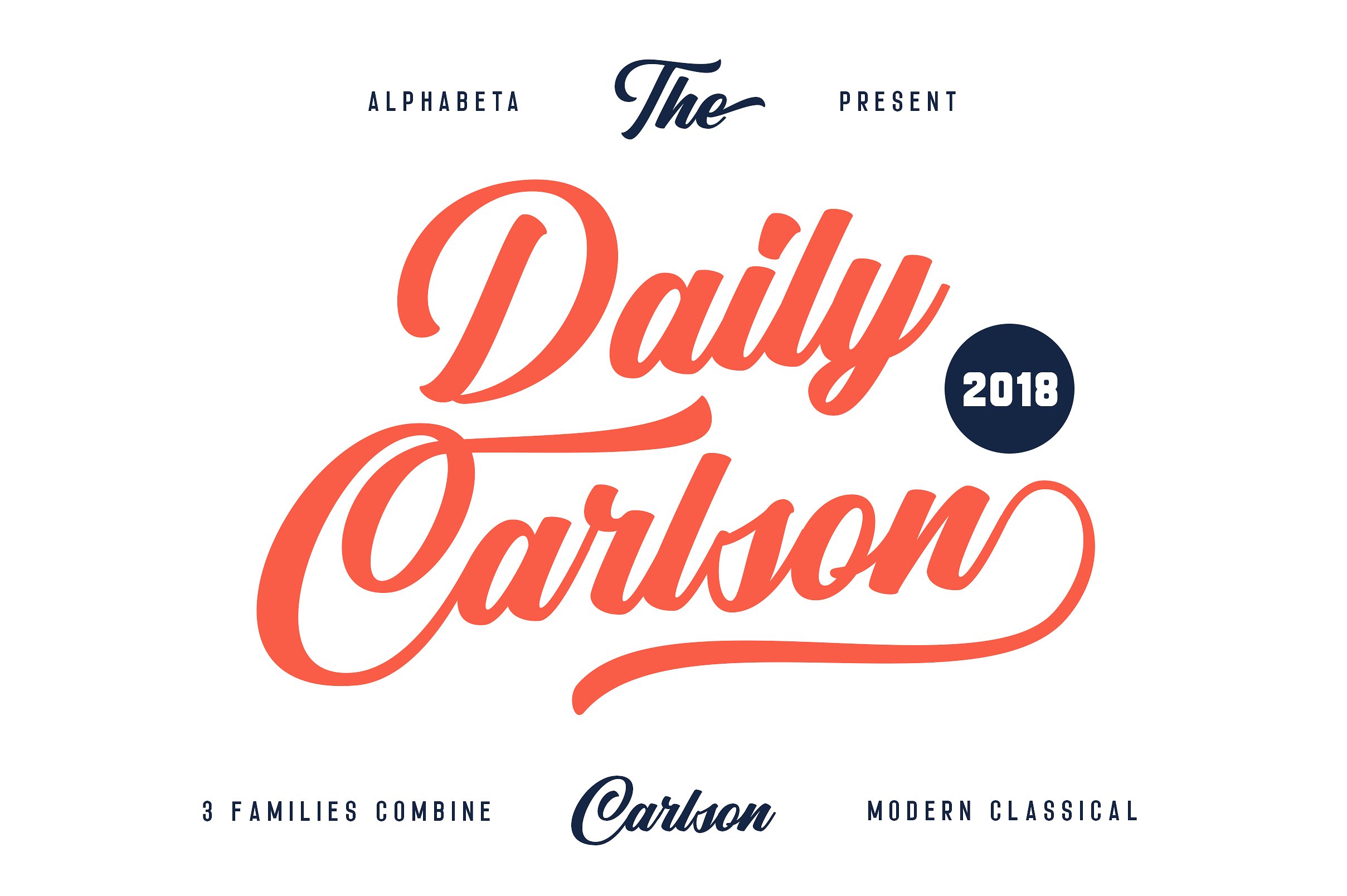 脚本无衬线字体Carlson | 3 Font Combin