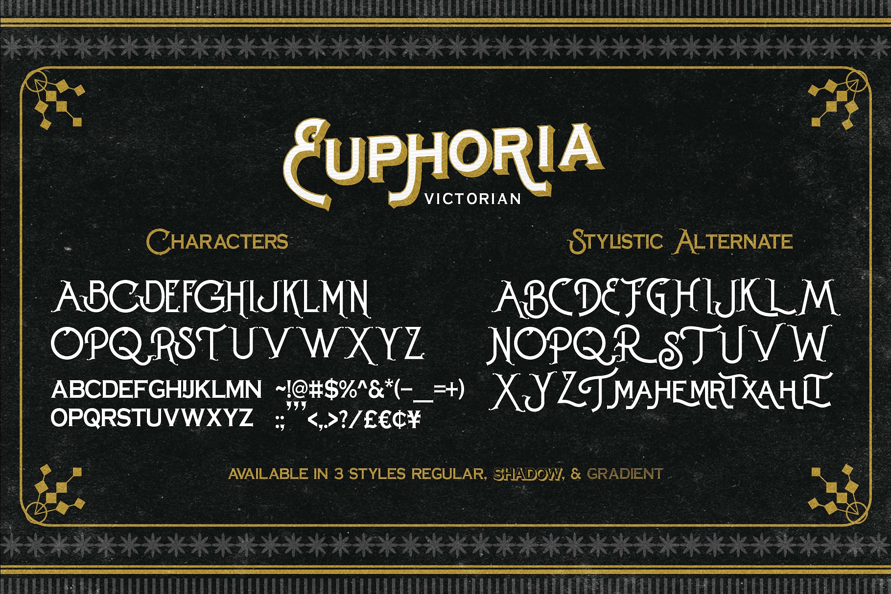 欢乐复古字体Euphoria Instant Vintage