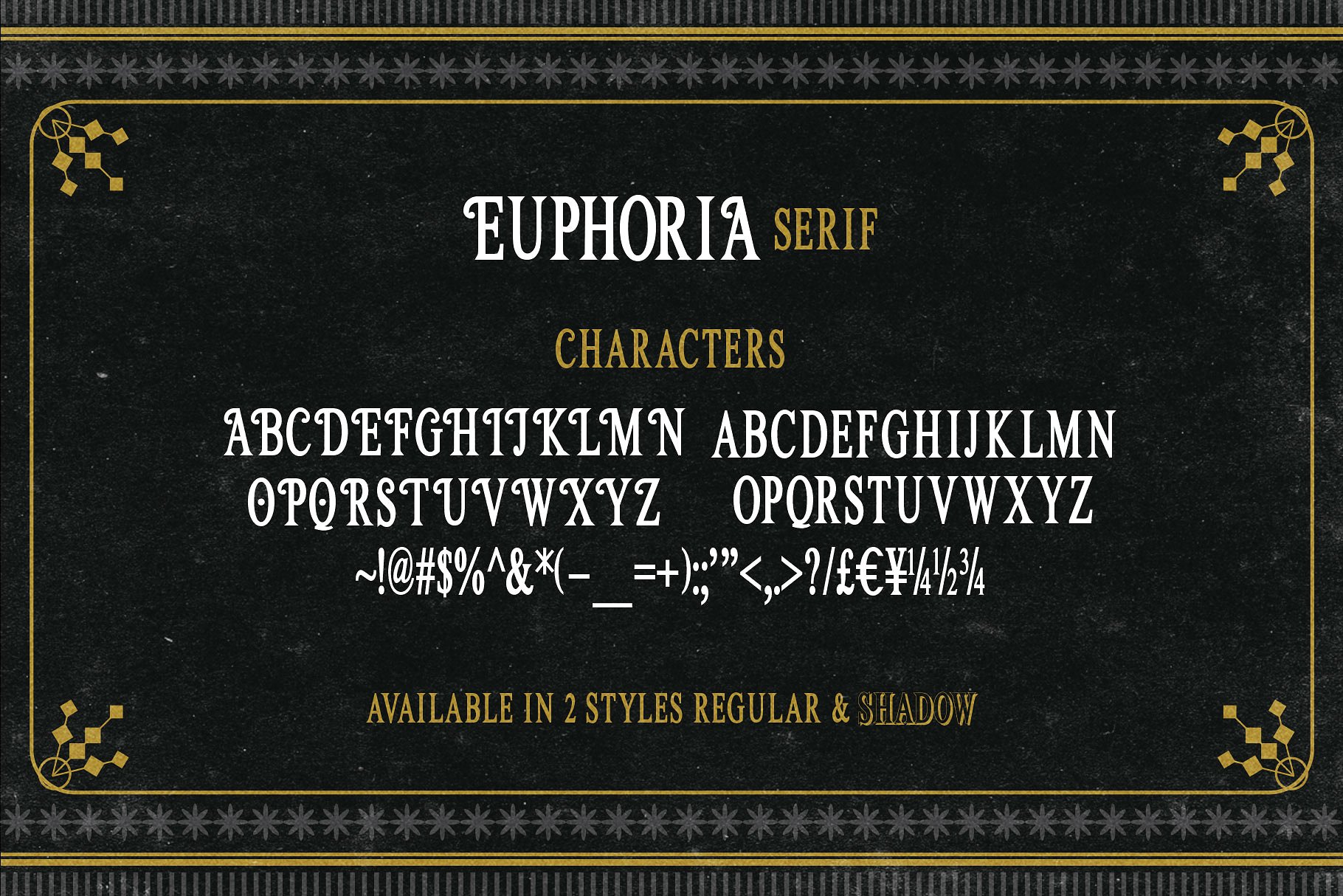 欢乐复古字体Euphoria Instant Vintage