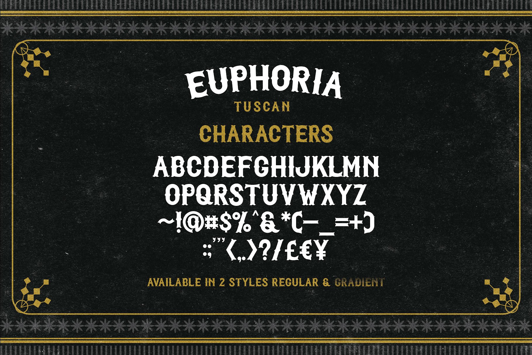 欢乐复古字体Euphoria Instant Vintage