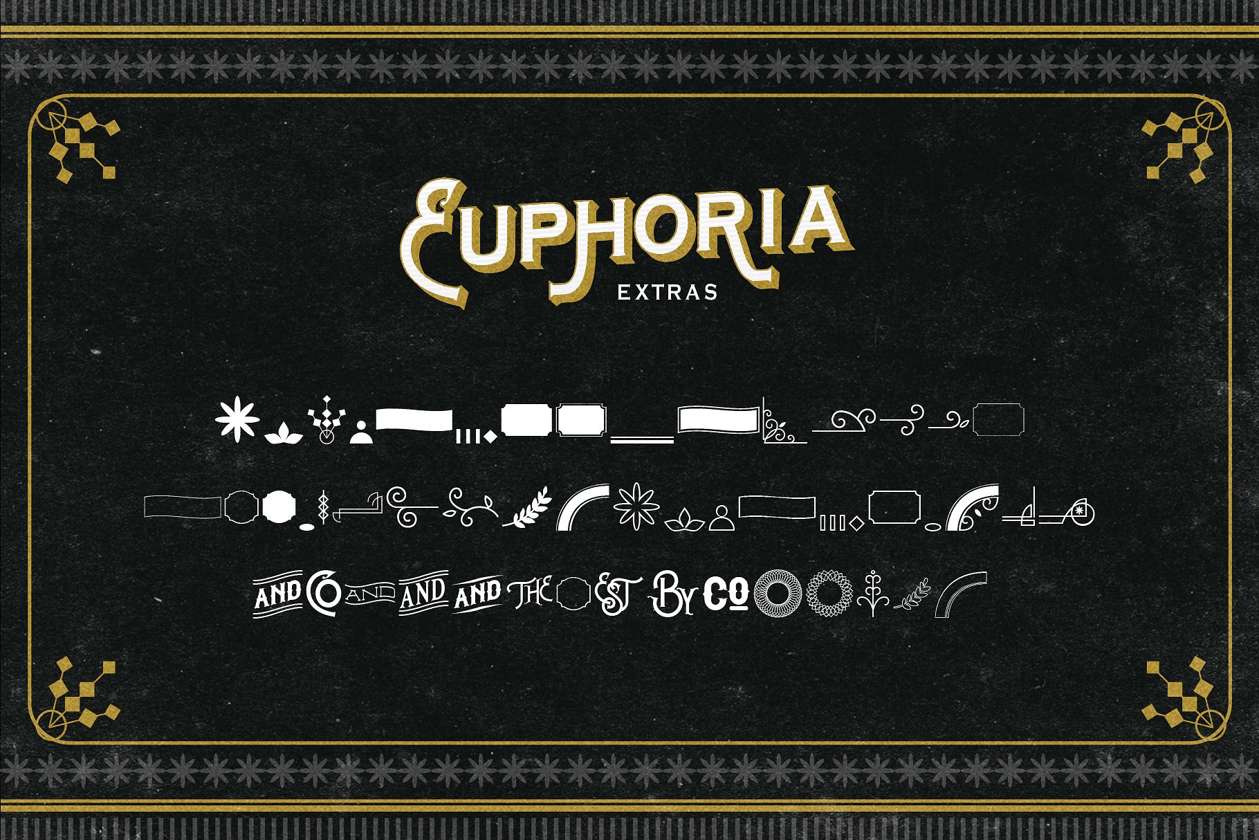 欢乐复古字体Euphoria Instant Vintage