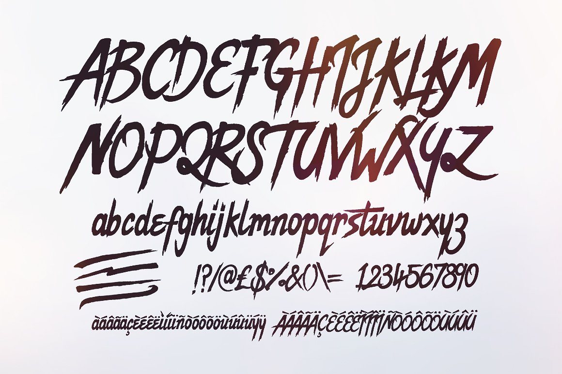 现代高级字体Dope Script #120855