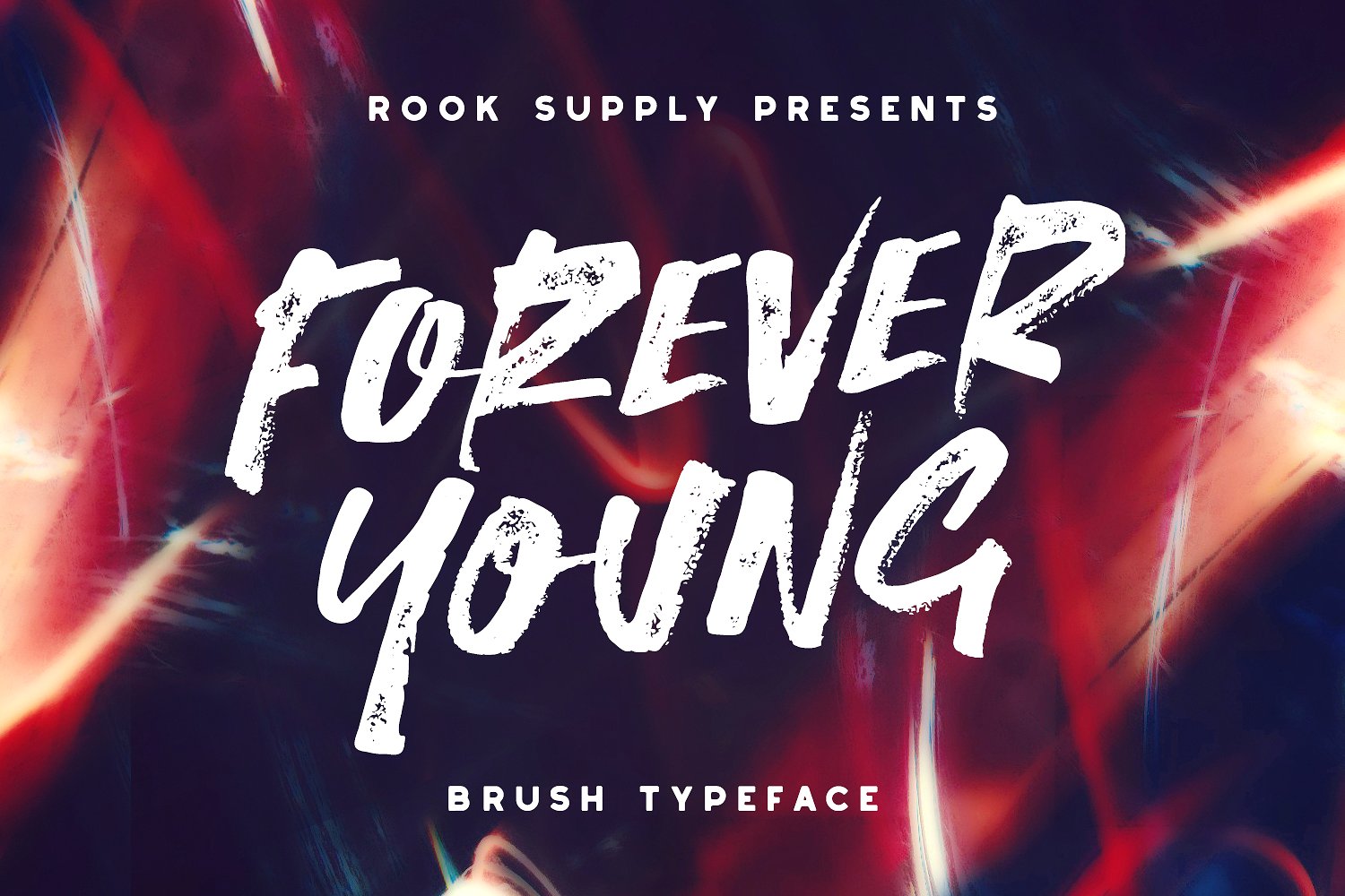 毛笔字体Forever Young Brush Font #