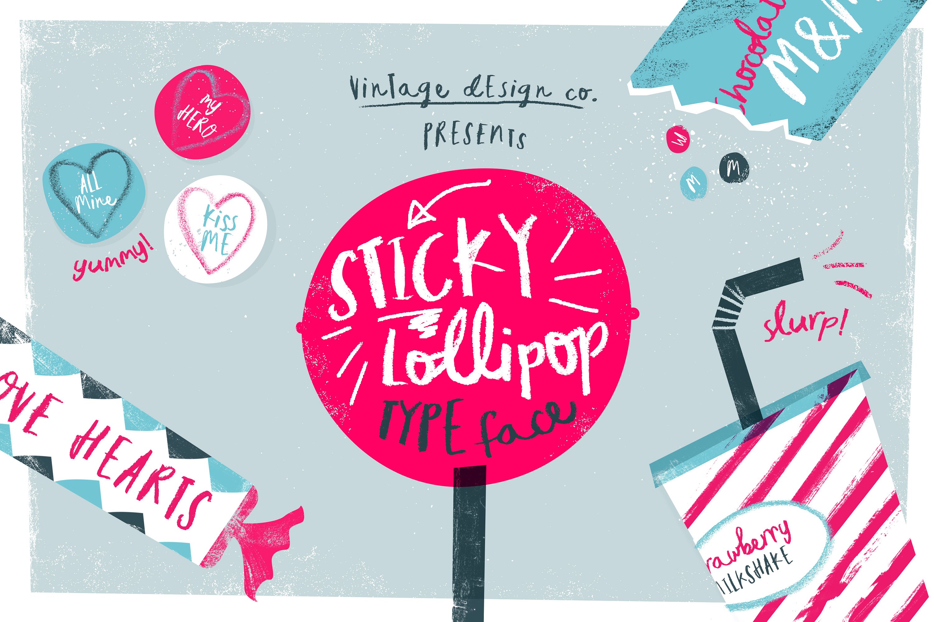 手写字体Sticky Lollipop - Typeface