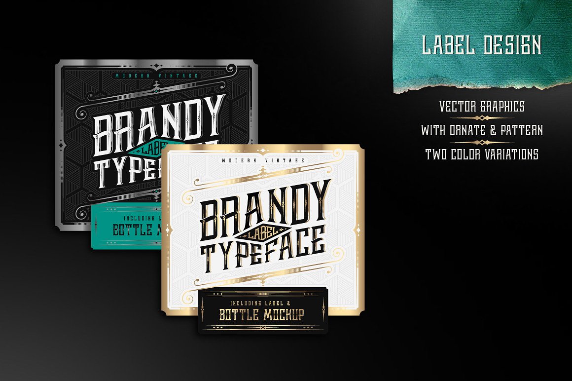 标签字体Brandy Label typeface De