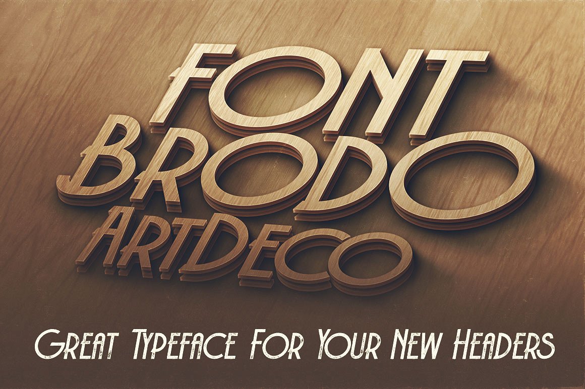 独特的复古风格Brodo - 6 Display Fonts