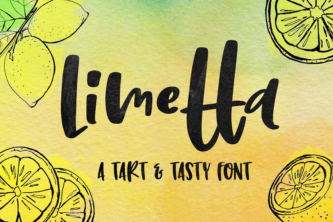 有趣的手写字体Limetta: a fun handwrit