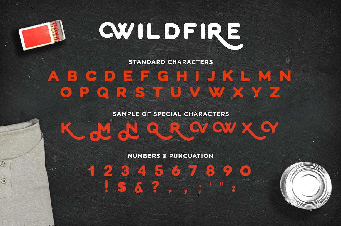 黑色高级字体WildFire Font #154097