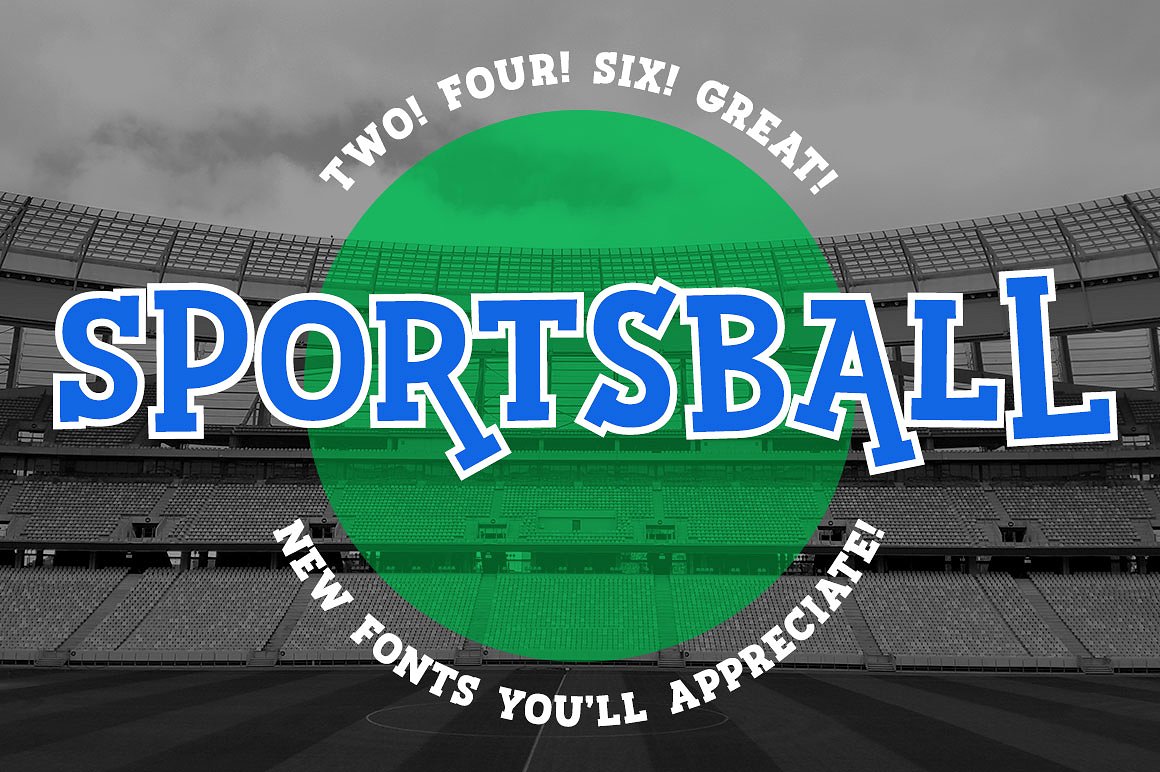 运动型字体Sportsball: a sporty font