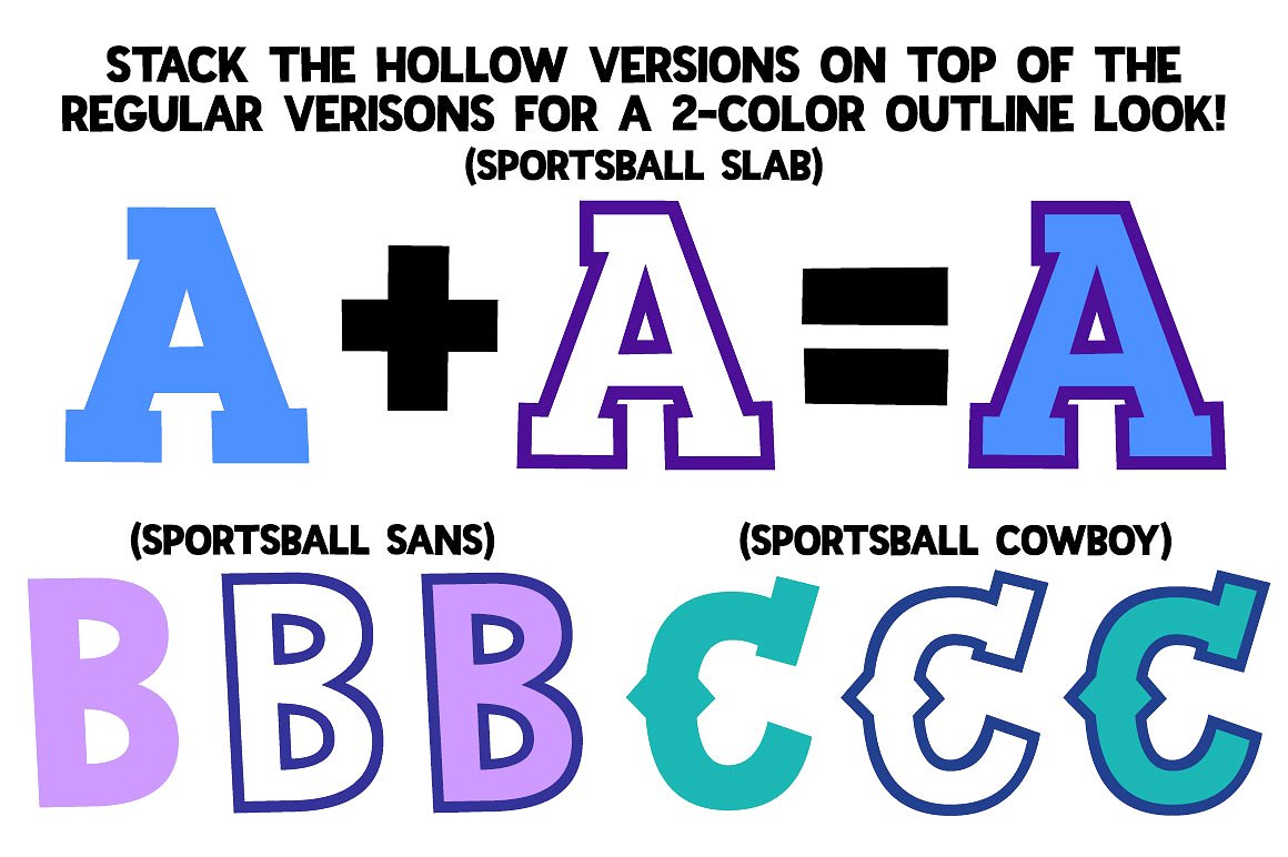 运动型字体Sportsball: a sporty font