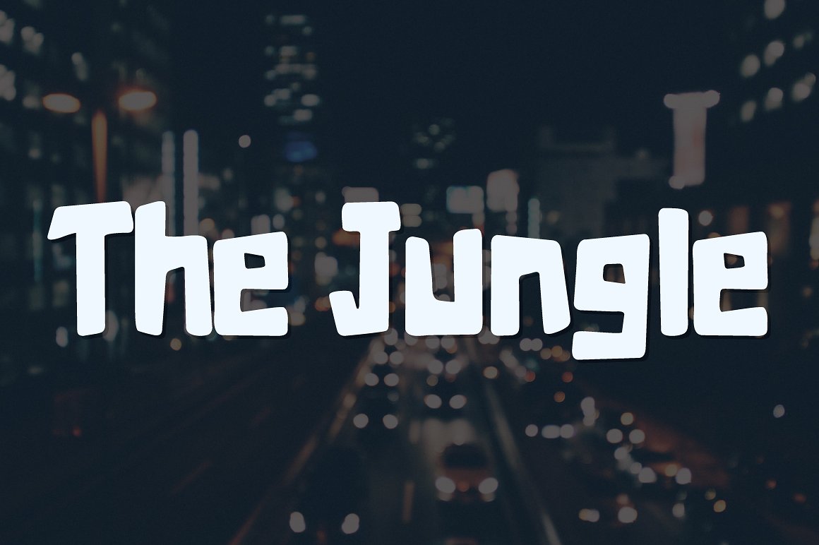 丛林城市字体The Jungle - urban typef