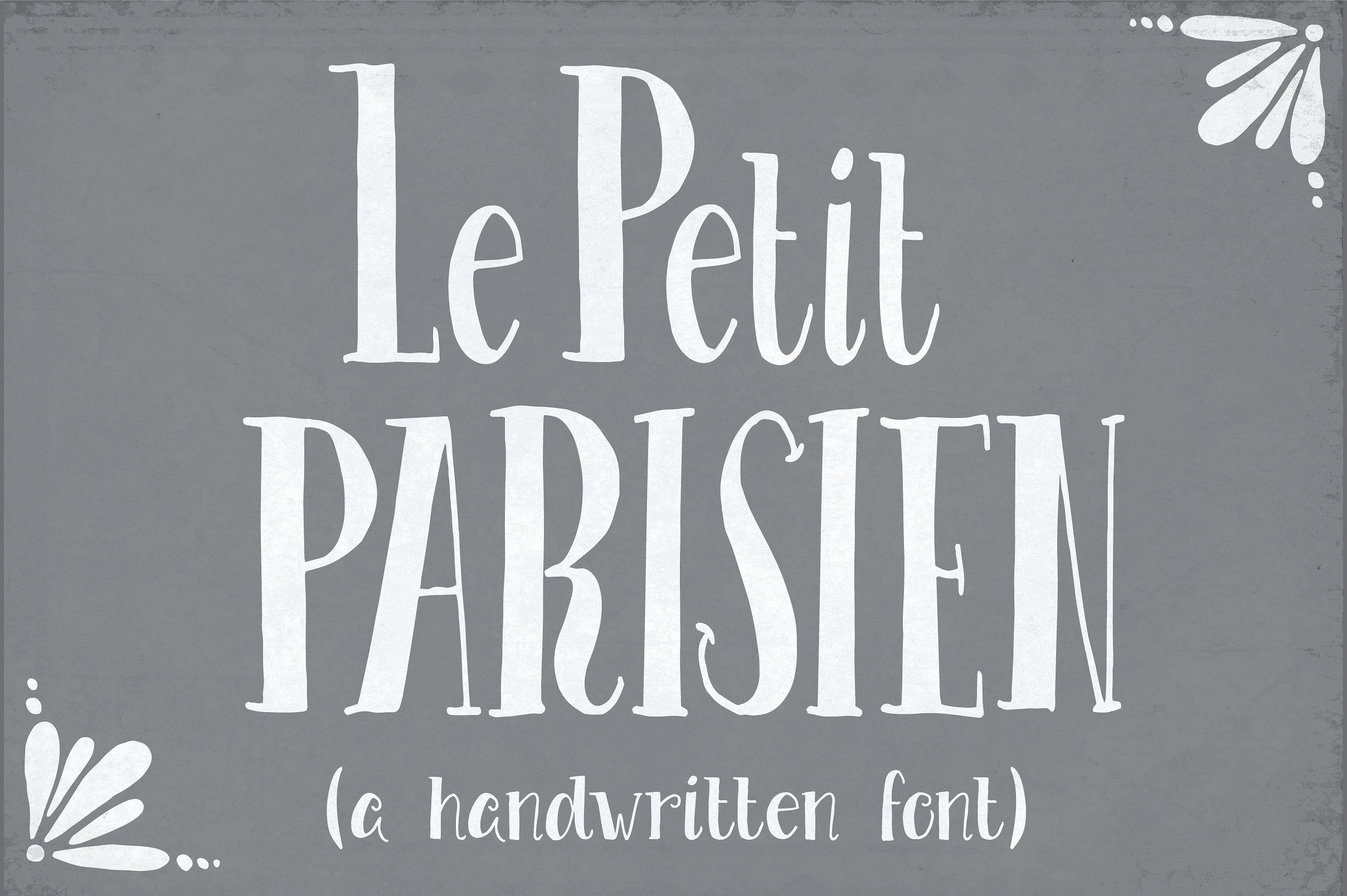 可爱的手写字体Le Petit Parisien Font