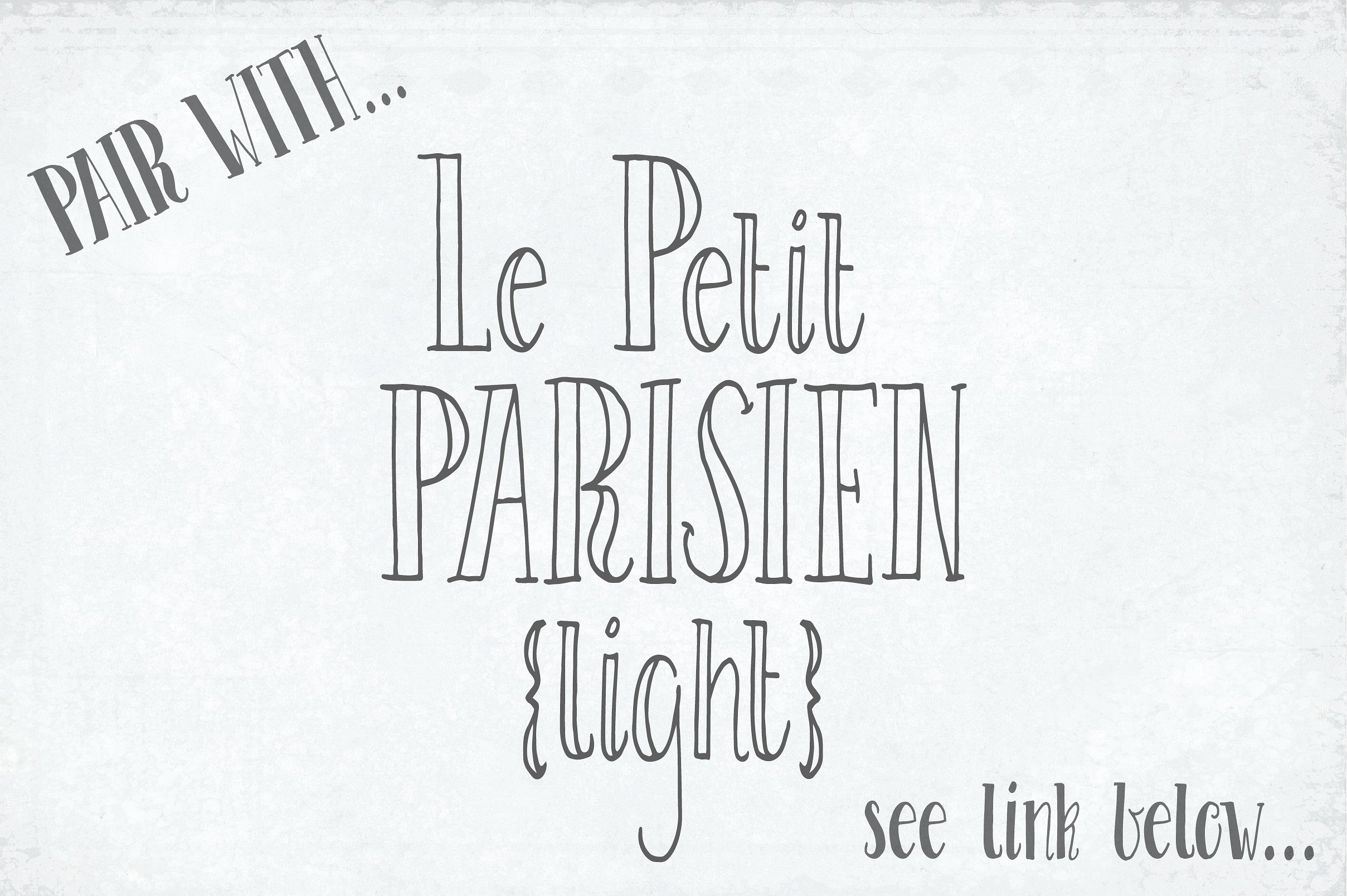 可爱的手写字体Le Petit Parisien Font