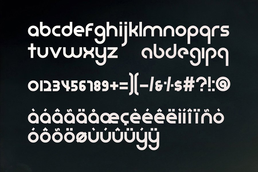 小写显示字体Omicron Typeface #326664