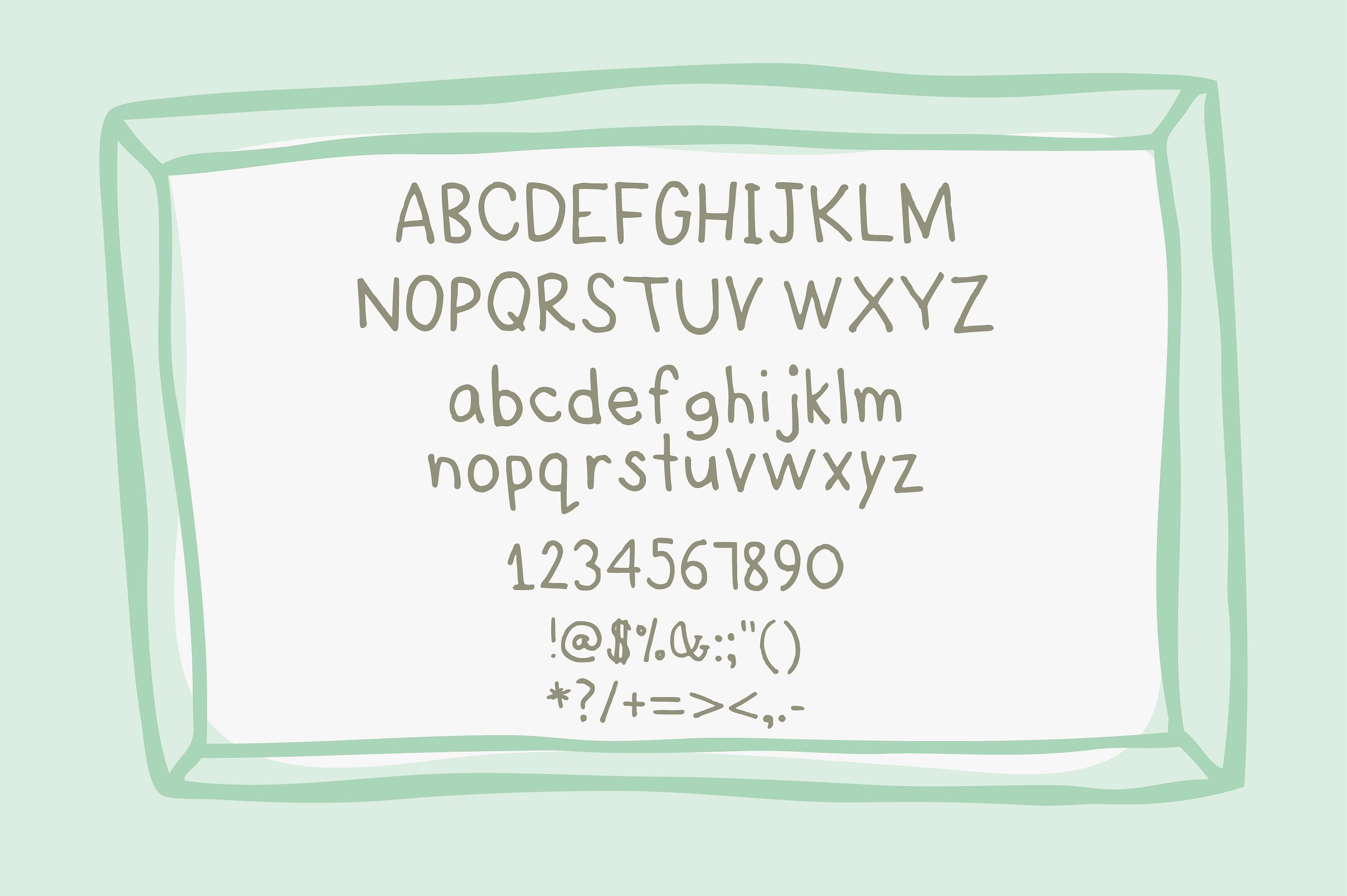 甜美手绘字体Story Typeface #26204