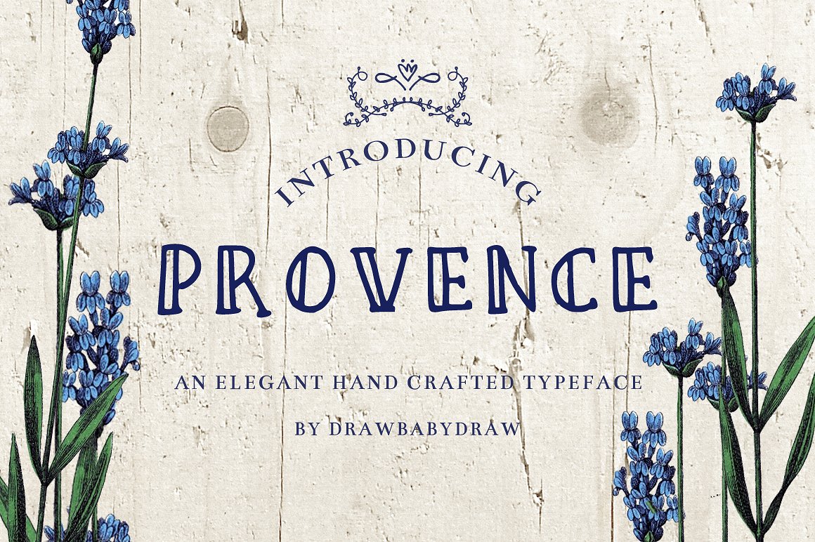 手绘衬线Provence hand drawn serif