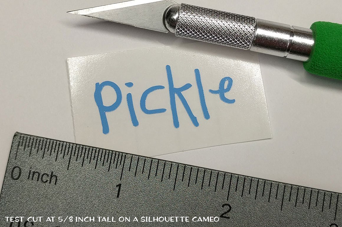 绿色小孩字体Pickle Biscuit: by kids,