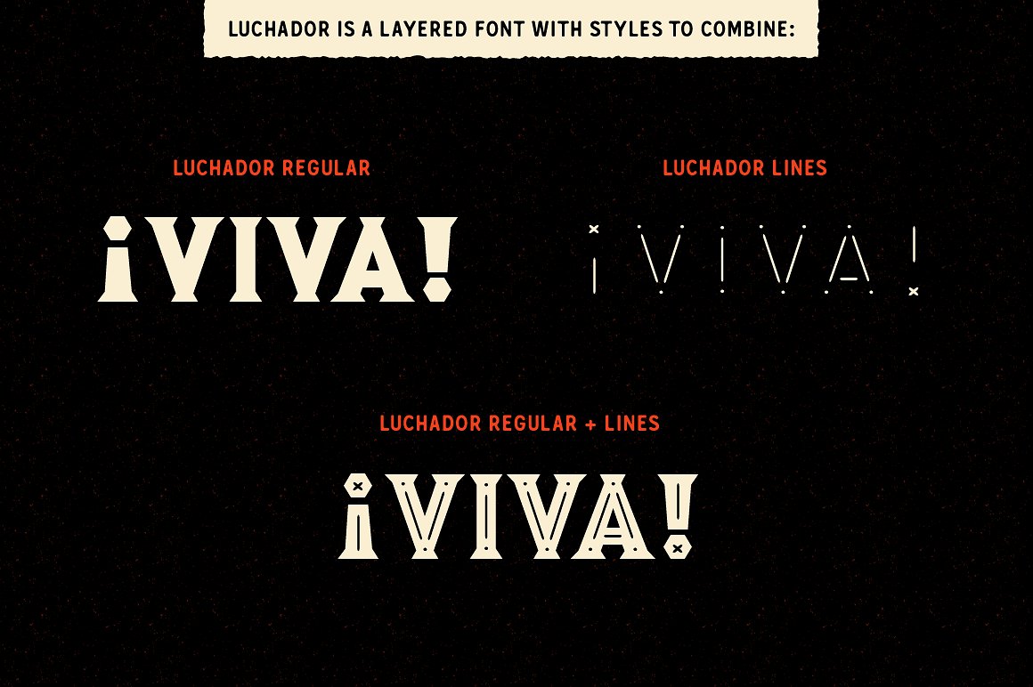 墨西哥个性复古英文装饰字体 Luchador - Serif