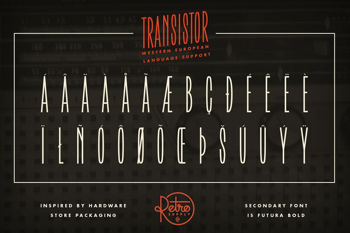 晶体管字体Transistor Font | FREE Do