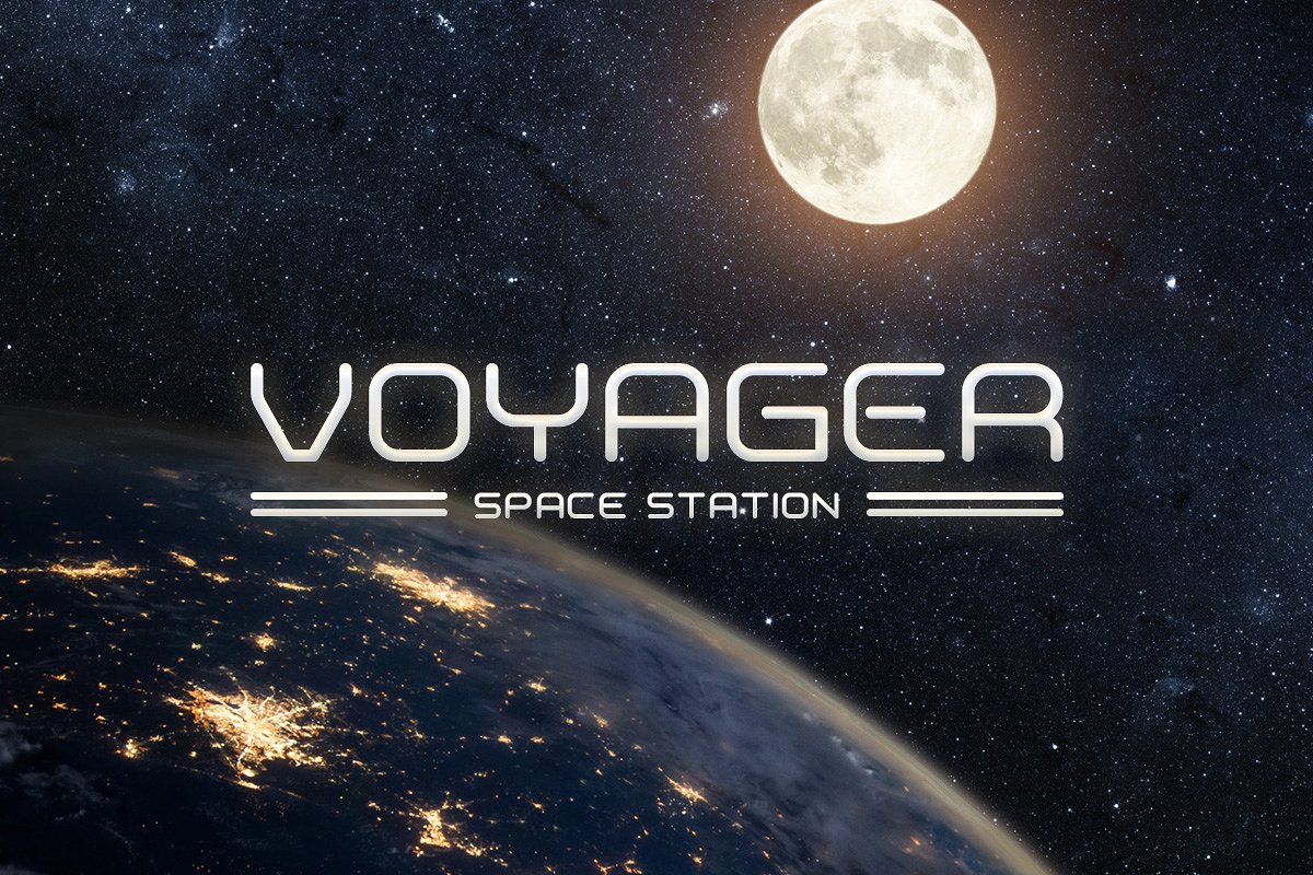 航行者字体Voyager Typeface #1435983
