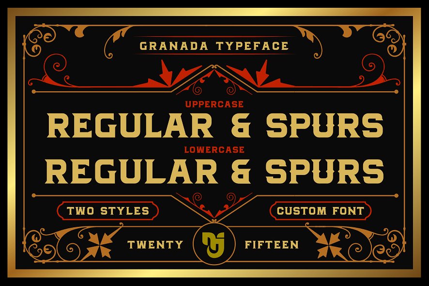 格拉纳达字体Granada Typeface #219897