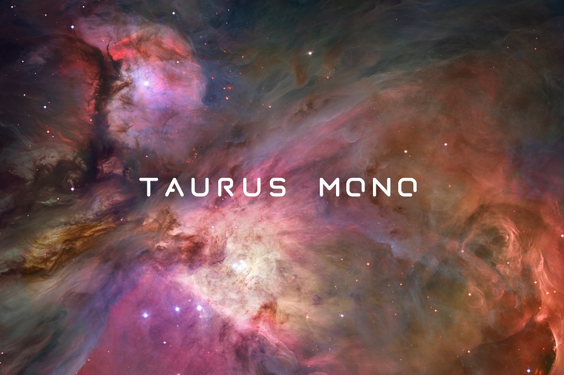 晶莹剔透字体Taurus Mono - Monospace