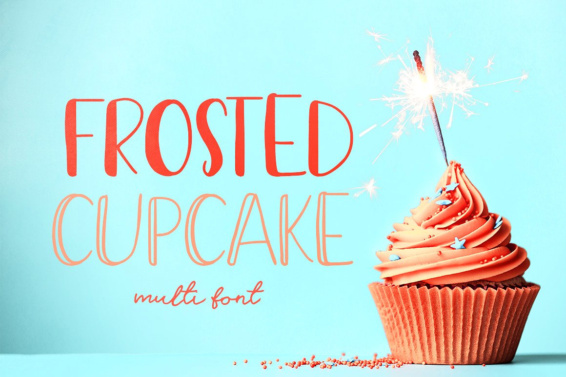 磨砂蛋糕字体Frosted Cupcake Font #21