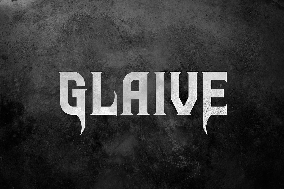 釉面字体Glaive Typeface #479497