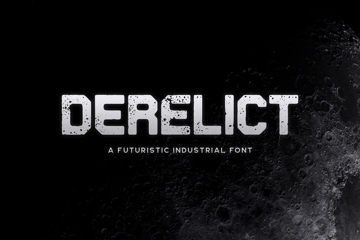 废弃字体Derelict Typeface #1788740