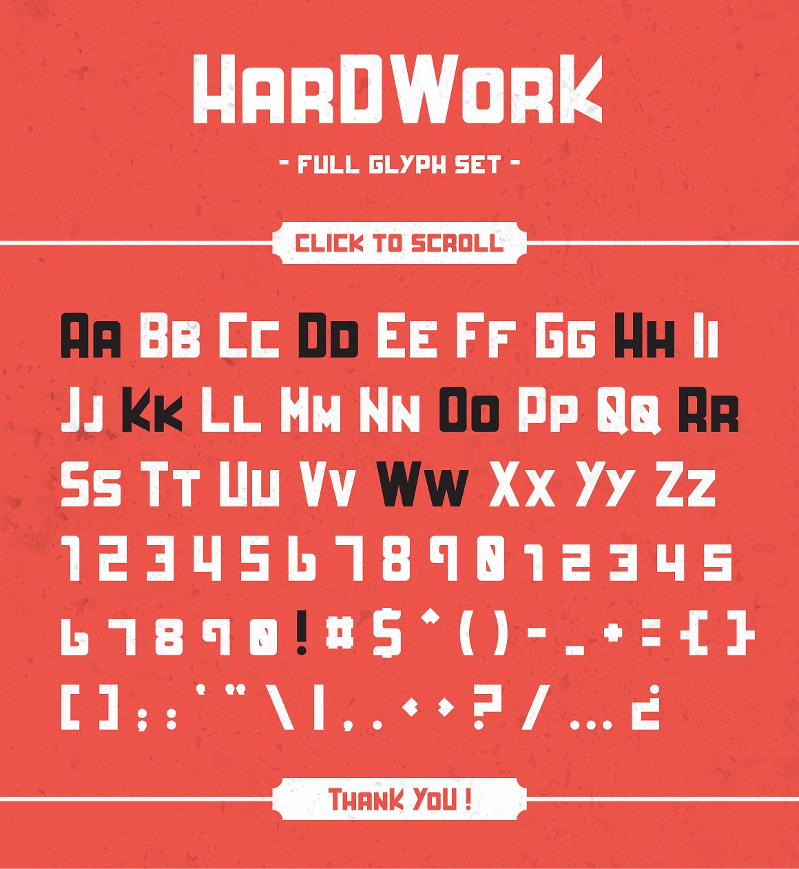 硬木样式的字体HardWork - Display Font