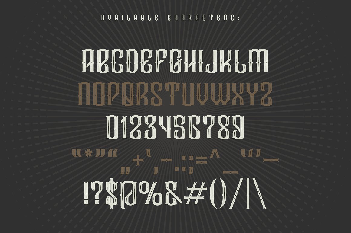 黑色复古字体Vintage font -quot;Dropt