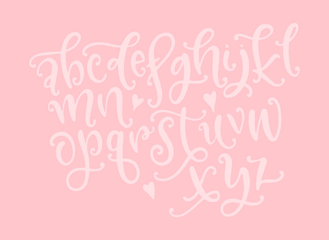 高级花卉字体Faraway SVG Alphabet #13