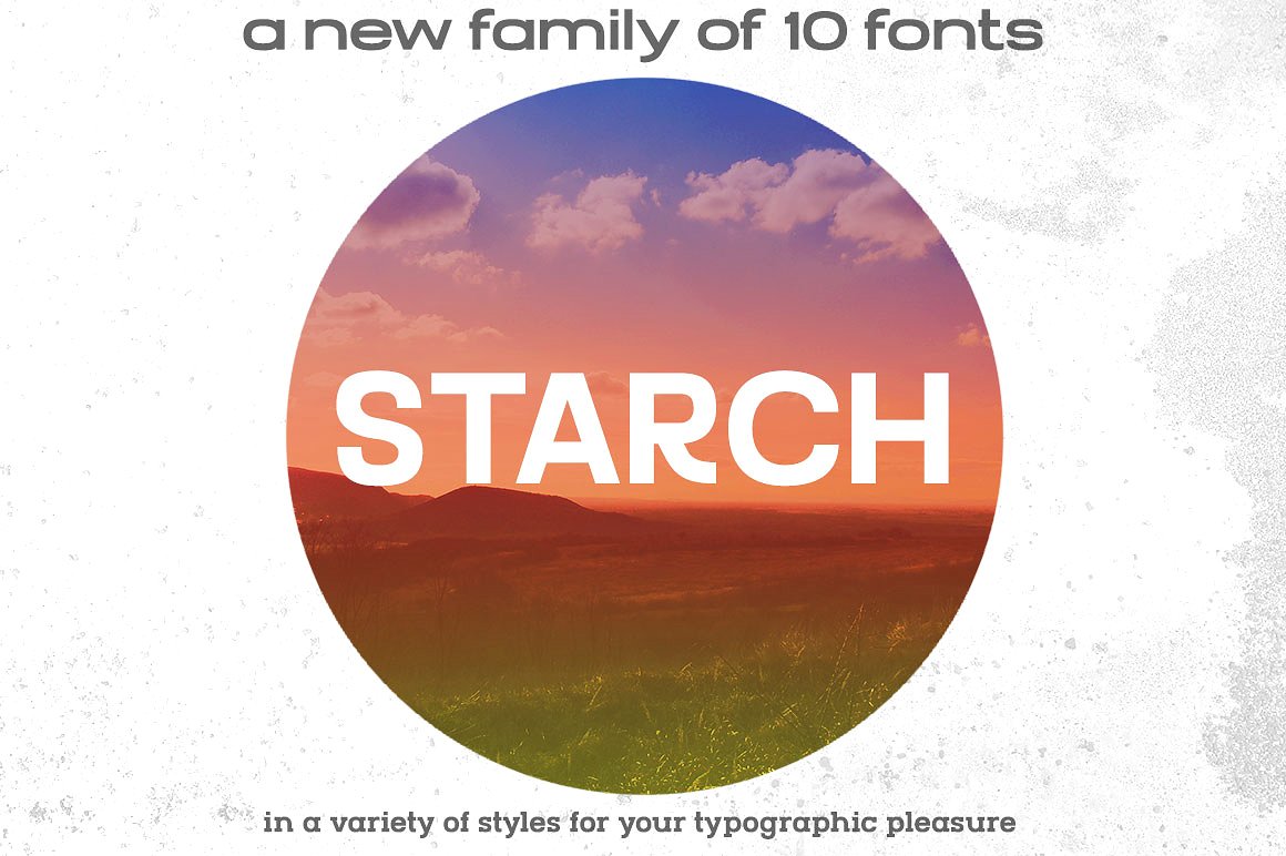 淀粉字体系列STARCH font family #1146