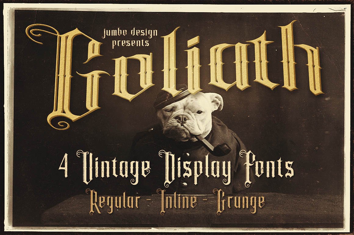复古显示字体Goliath - 4 Vintage -amp