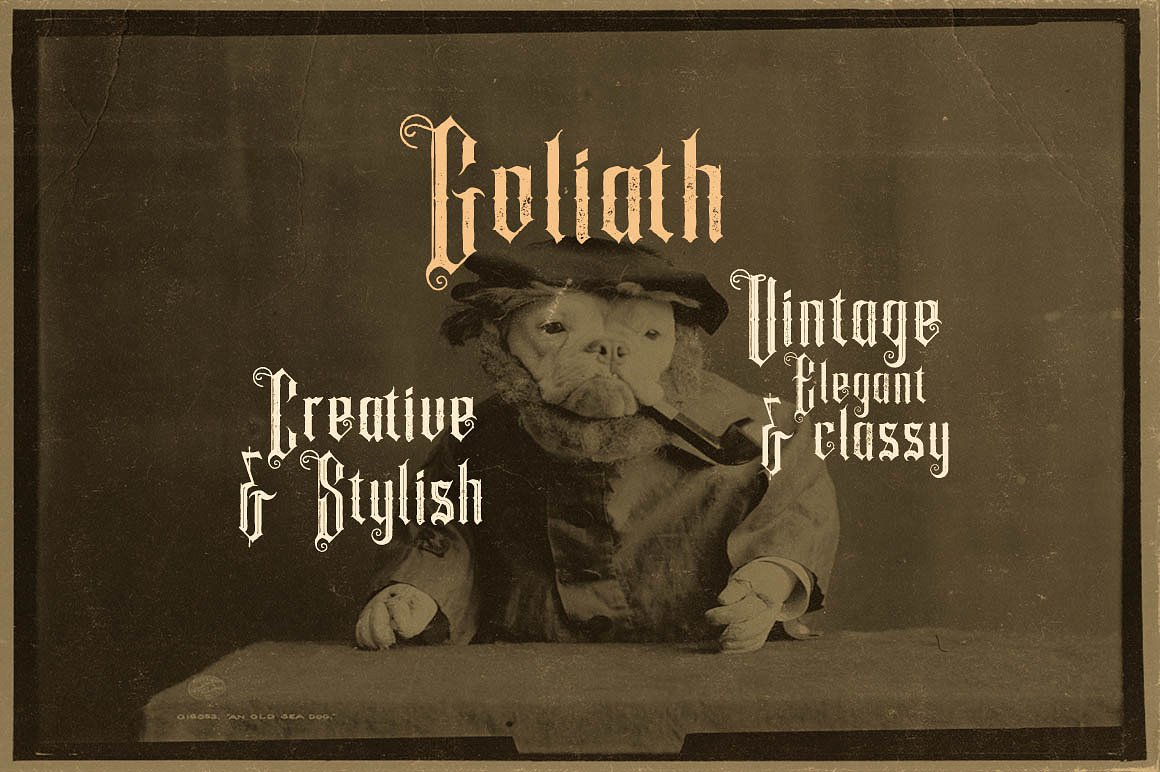 复古显示字体Goliath - 4 Vintage -amp