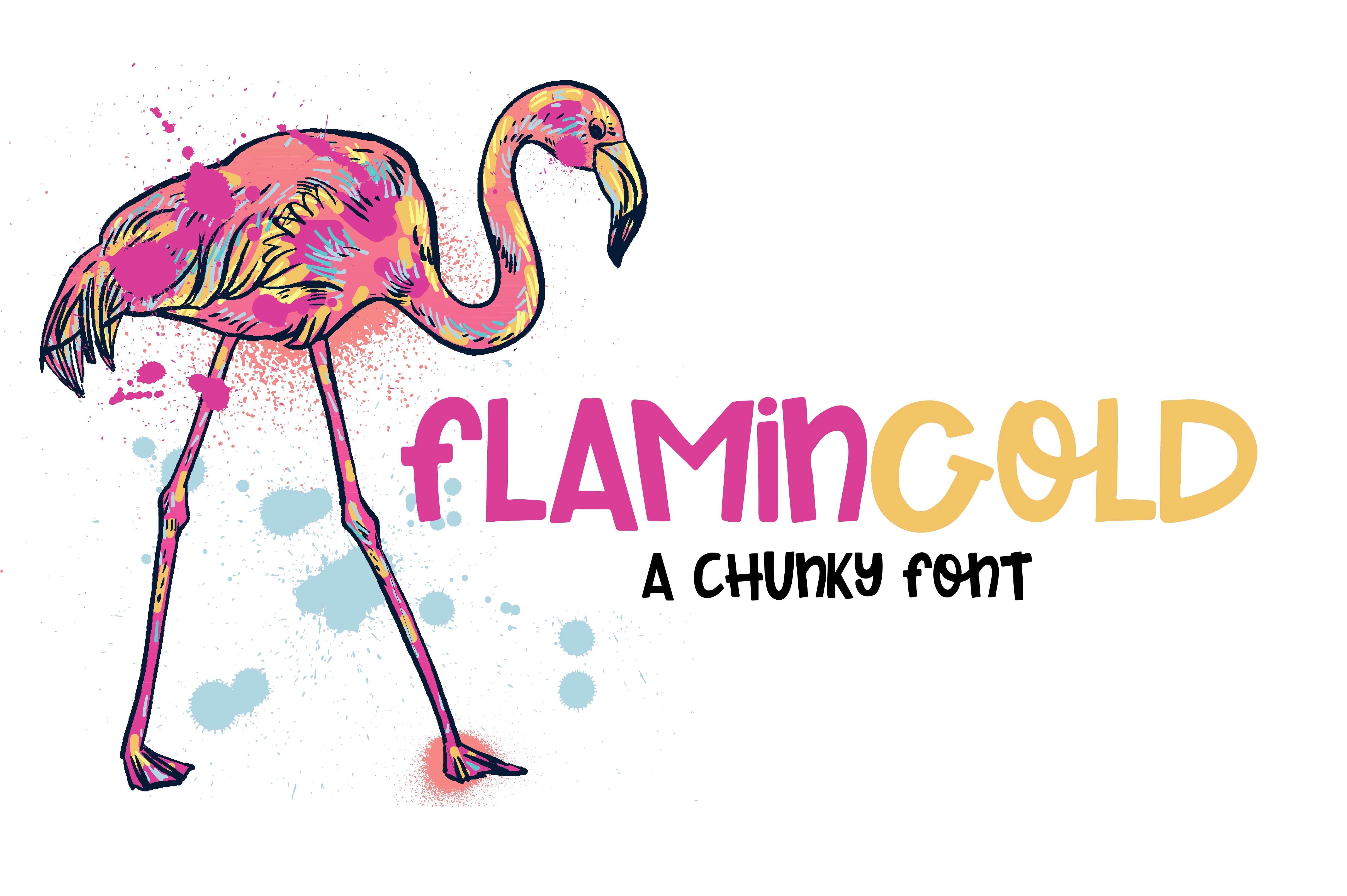 火烈鸟粗字体Flamingold - A Chunky Fo