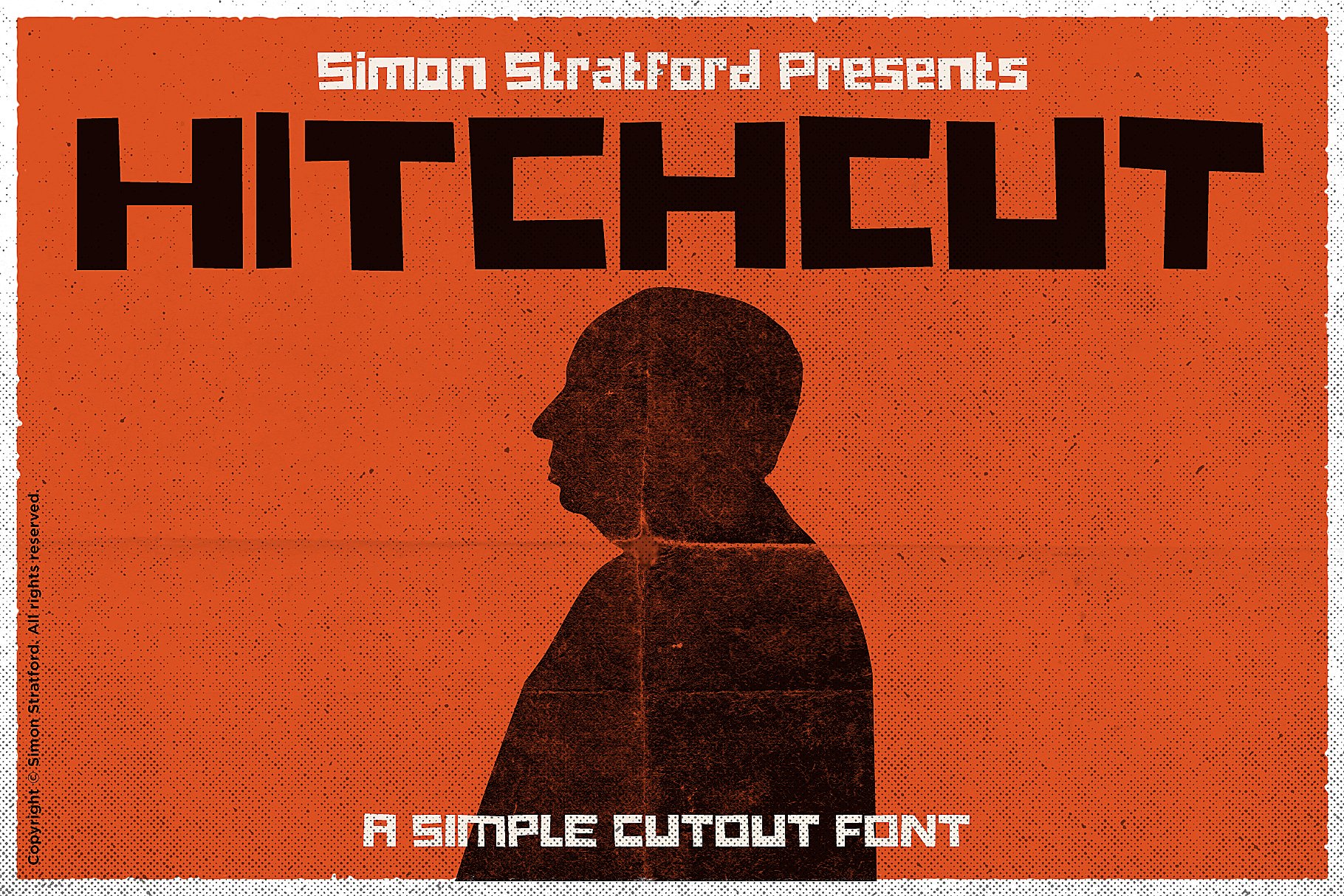 粗体显示字体Hitchcut a bold display