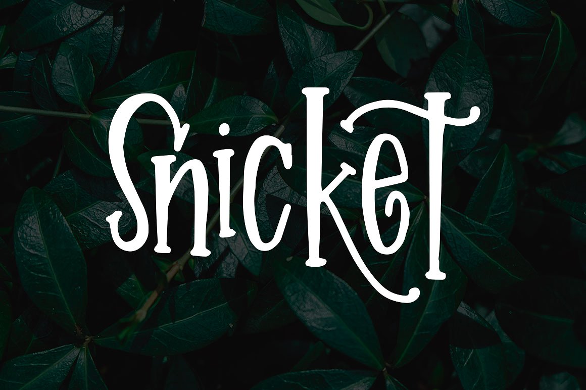 古怪手绘字体Snicket #1507129