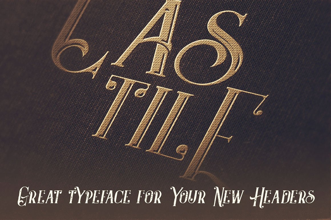 复古风格字体Castile - 4 Display Font