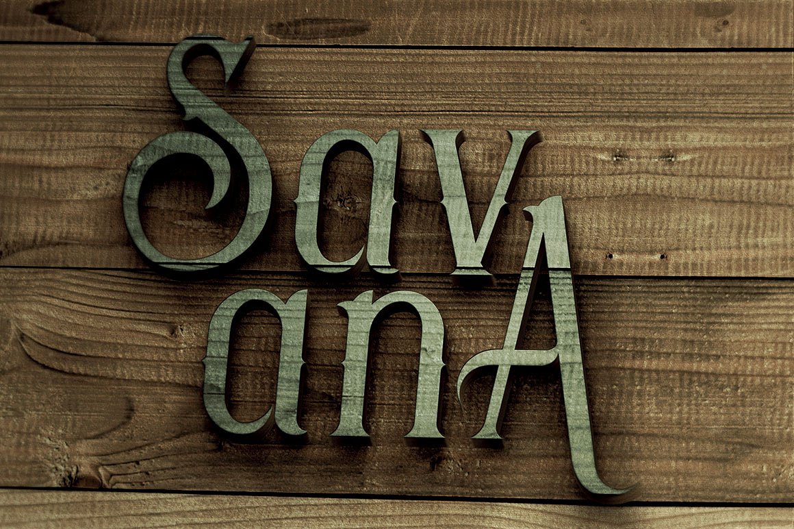 高级复古字体Savana - 6 Display Fonts