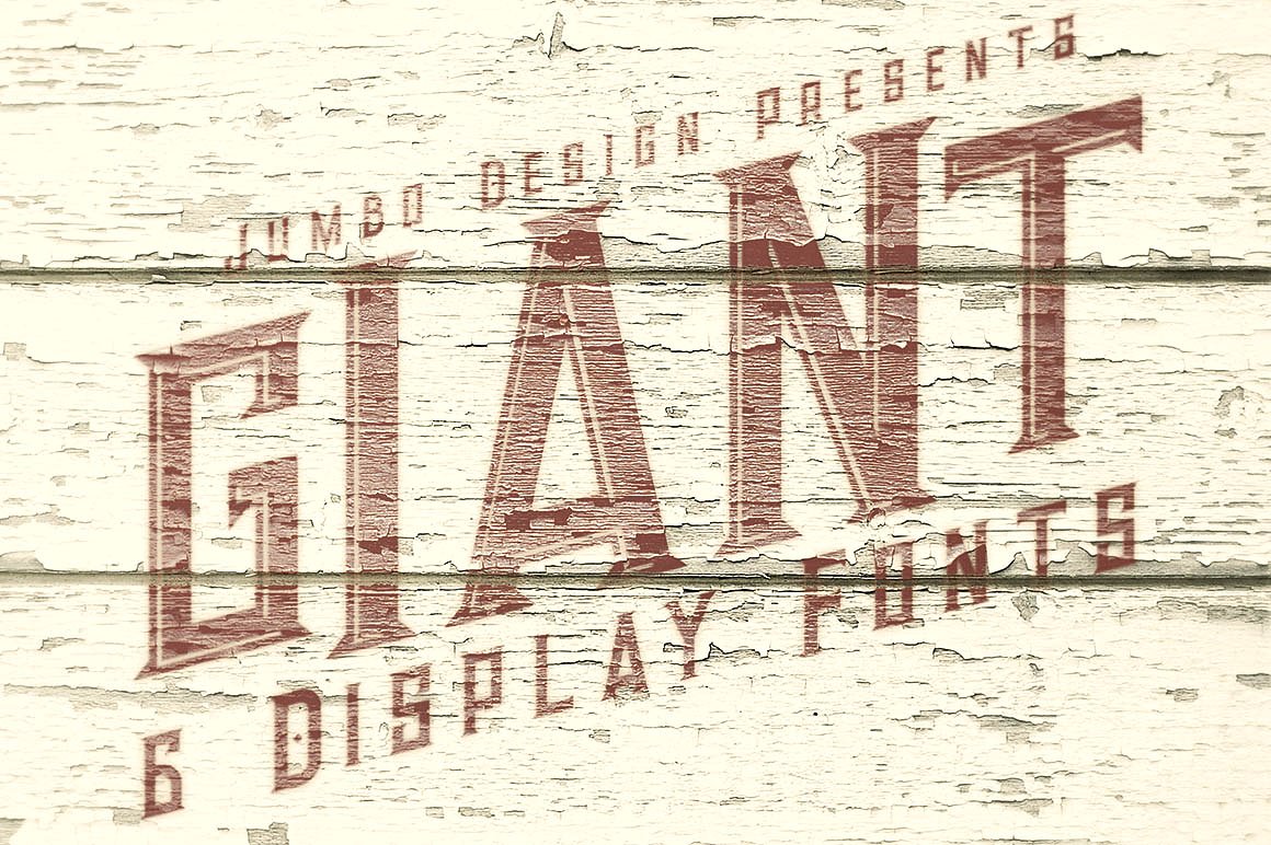 复古风格字体Giant - 6 Vintage Style