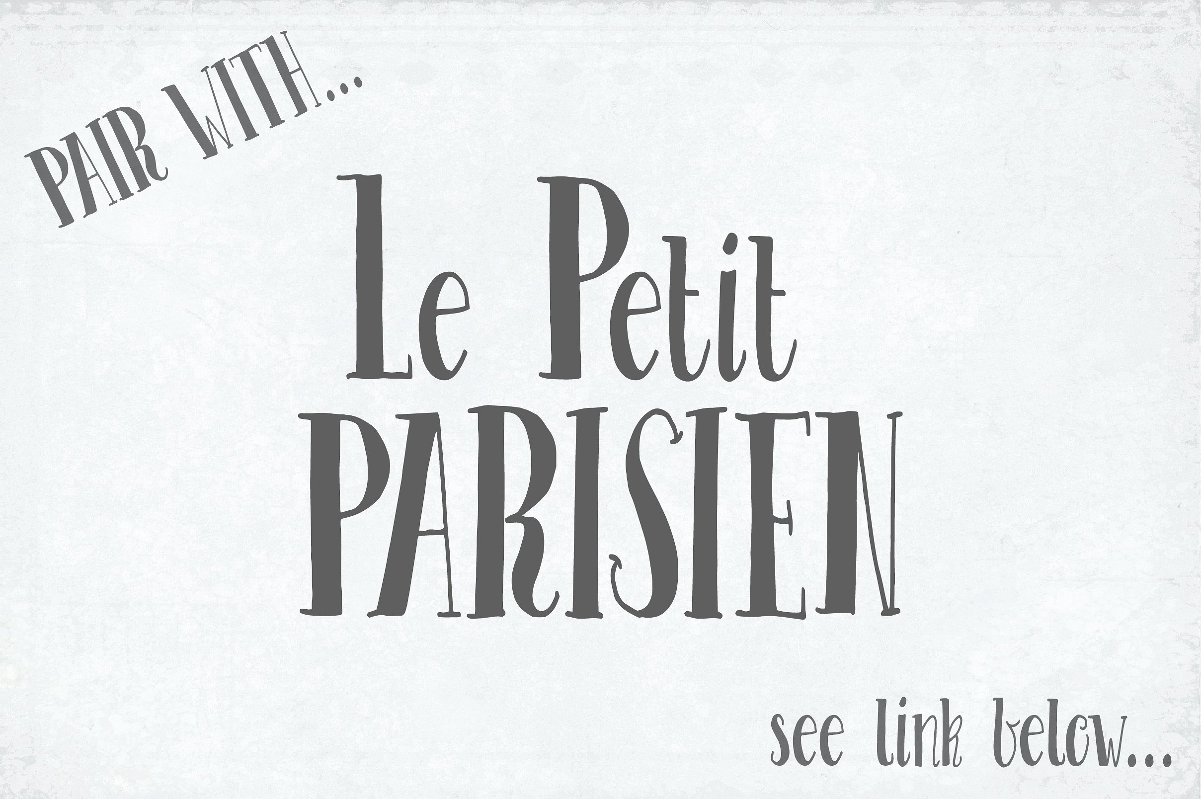 高级英文字体Le Petit Parisien Light