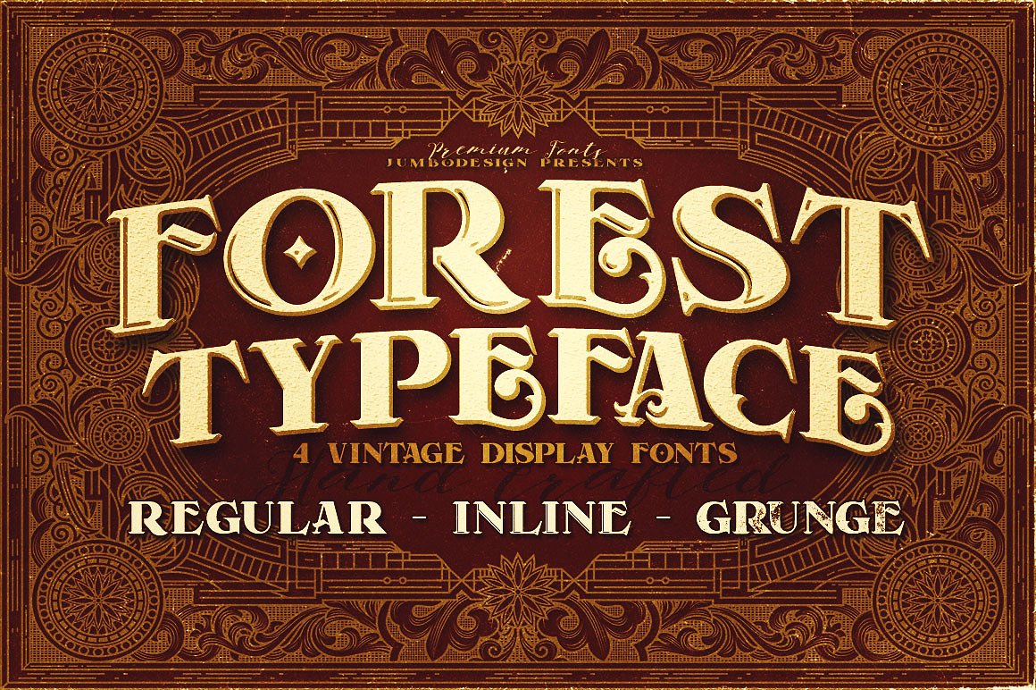 高端复古字体Forest - Display Font #2