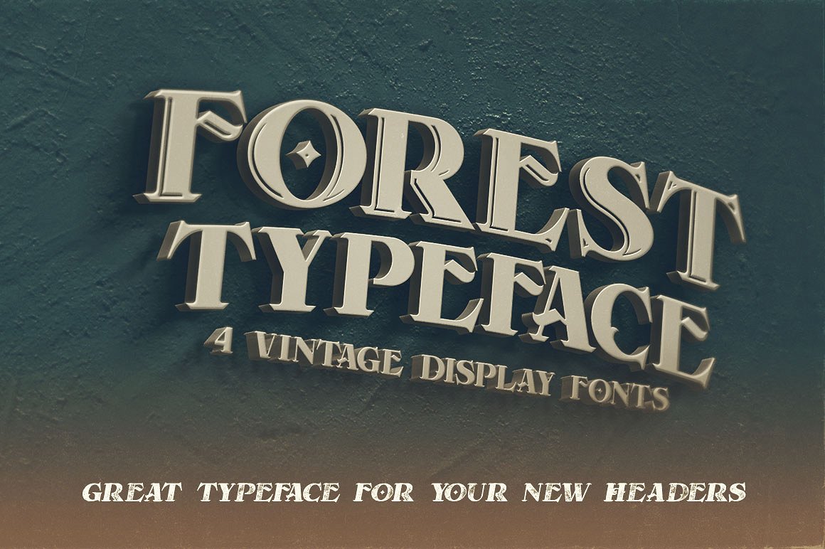 高端复古字体Forest - Display Font #2