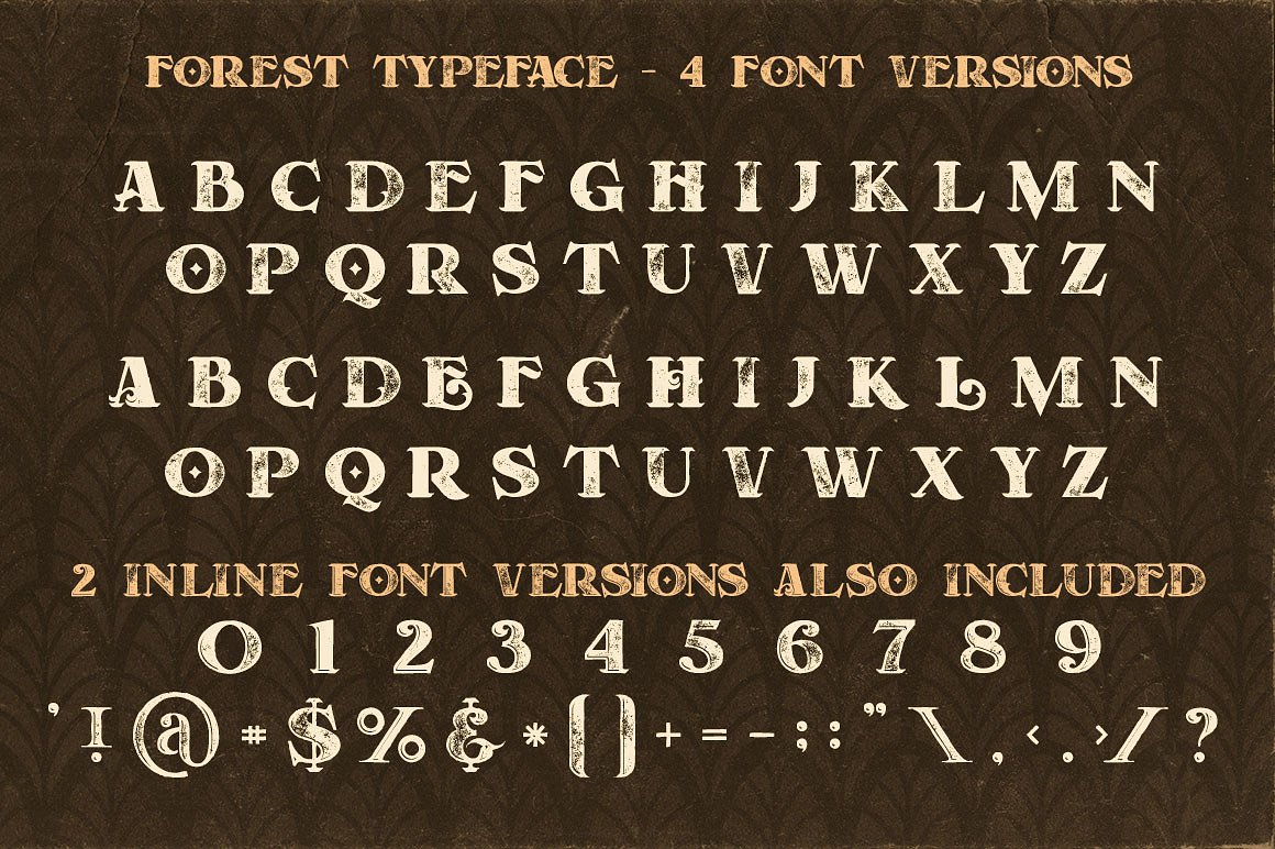 高端复古字体Forest - Display Font #2