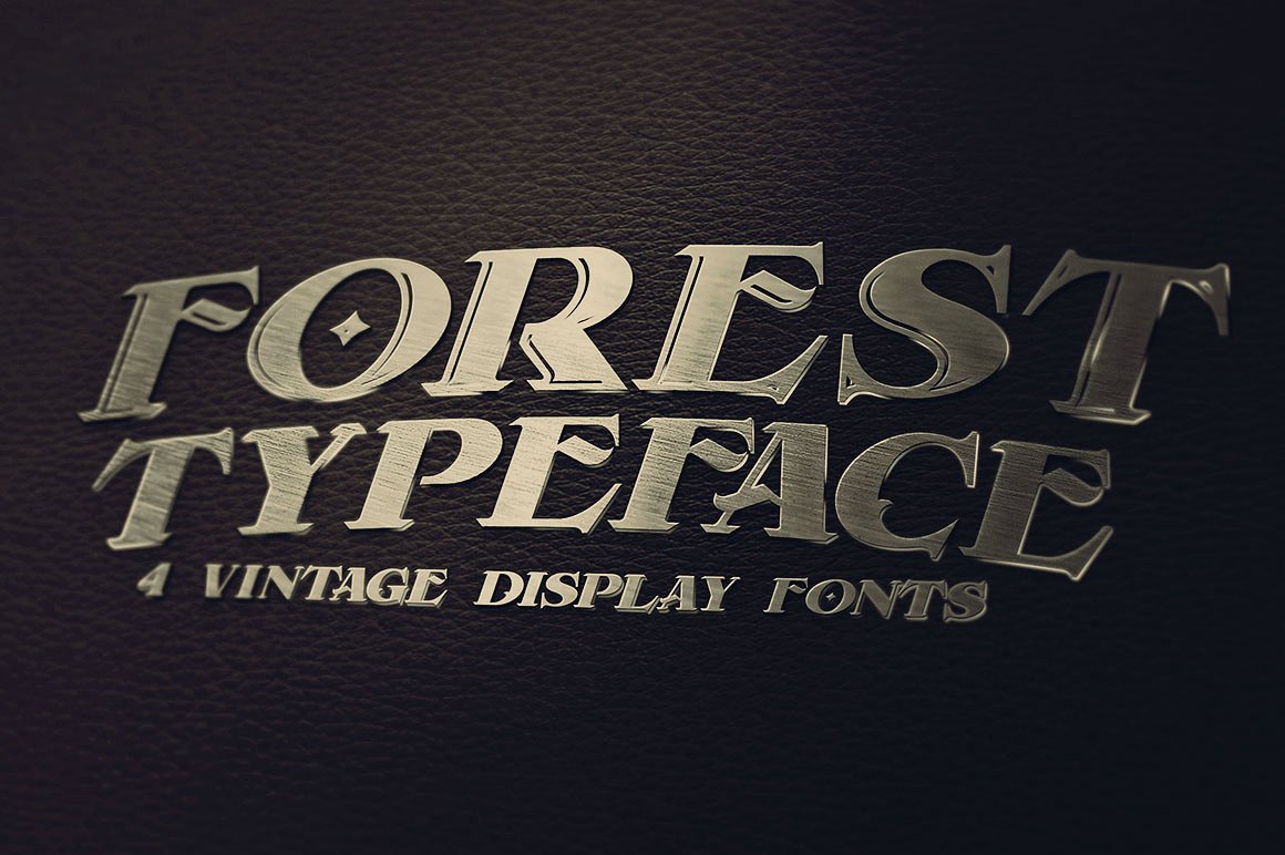 高端复古字体Forest - Display Font #2