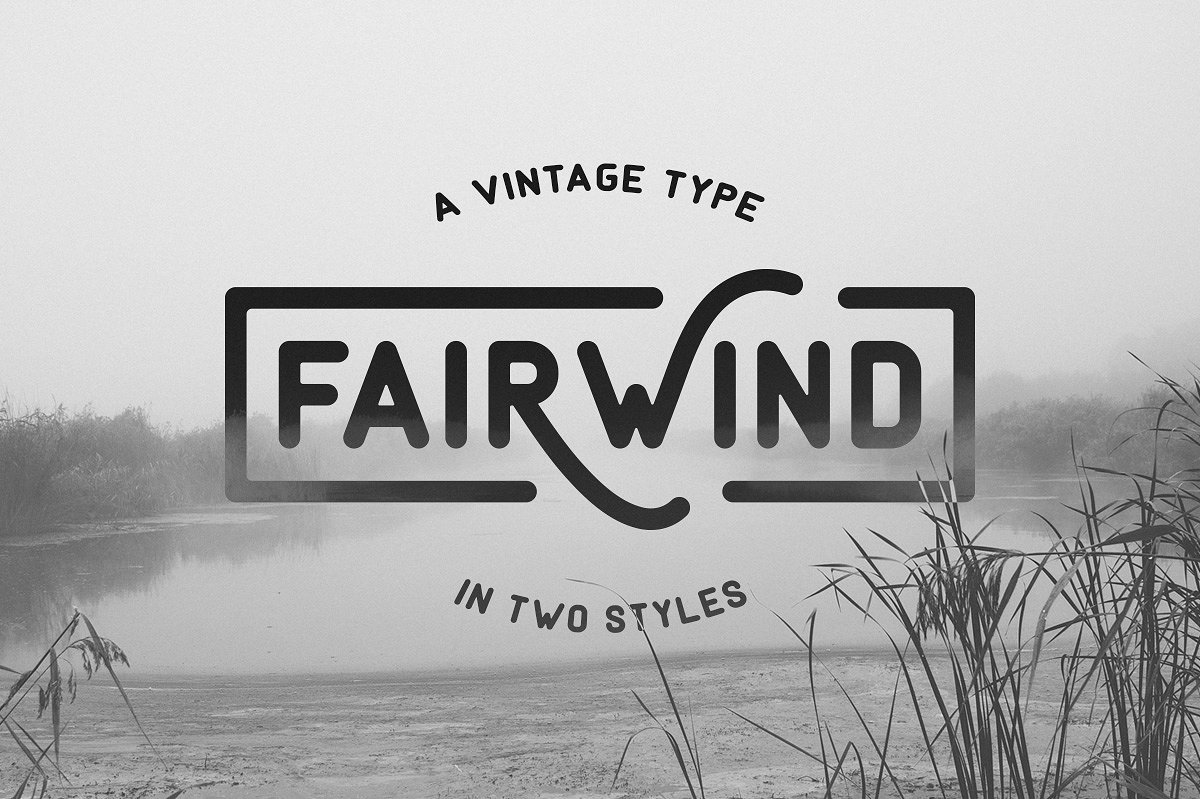 高端艺术字体Fairwind Typeface #40310